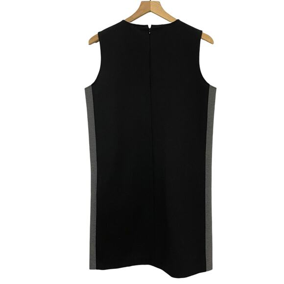 NWT ATM Anthony Thomas Melillo Woven Sleeveless Shift Dress - Black/Gray - M - Picture 4 of 13